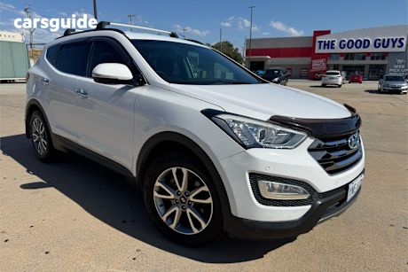 White 2014 Hyundai Santa FE Wagon Elite Crdi (4X4)