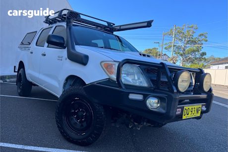 White 2008 Toyota Hilux Dual Cab Pick-up Sr (4X4)