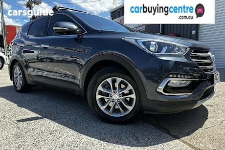 Blue 2012 Hyundai Santa FE Wagon Elite Crdi (4X4)