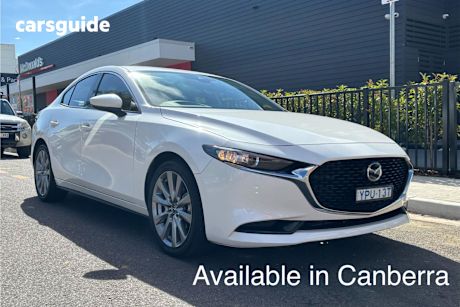 White 2021 Mazda 3 Sedan G20 Touring