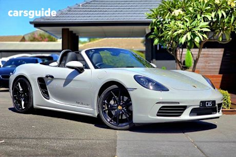 Grey 2019 Porsche 718 Roadster Boxster
