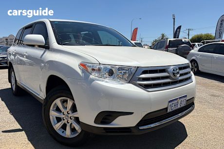 White 2012 Toyota Kluger Wagon Altitude (Fwd) 7 Seat