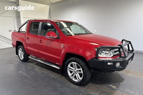 Red 2018 Volkswagen Amarok Dual Cab Utility V6 Tdi 550 Ultimate
