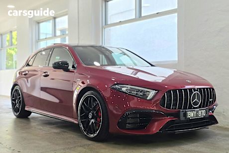 Red 2022 Mercedes-Benz A45 Hatchback S 4Matic+