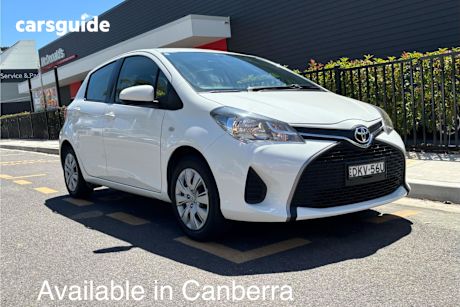 White 2016 Toyota Yaris Hatchback Ascent