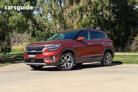 Orange 2020 Kia Seltos Wagon Gt Line (Awd) (Two-Tone)