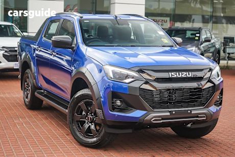 Blue 2025 Isuzu D-MAX Crew Cab Utility X-Terrain (4X4)