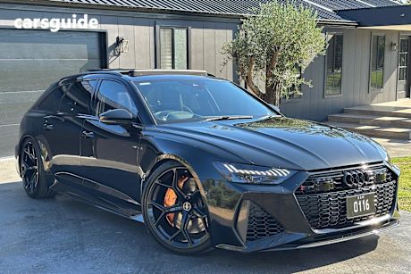 Black 2021 Audi RS6 Wagon Avant 4.0 Tfsi Quattro Mhev