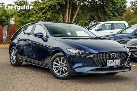 Blue 2024 Mazda 3 Hatchback G20 Pure