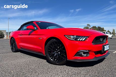 Red 2016 Ford Mustang Convertible Gt 5.0 V8