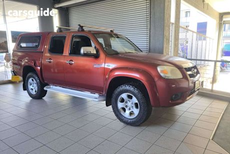 Red 2010 Mazda BT-50 Dual Cab Pick-up Boss B3000 Sdx (4X4)