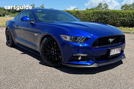 Blue 2015 Ford Mustang Coupe Fastback Gt 5.0 V8