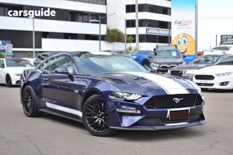 Blue 2018 Ford Mustang Coupe Fastback Gt 5.0 V8