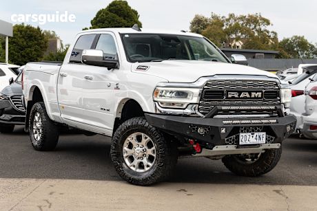 White 2021 RAM 2500 Crew Cab Utility Laramie (4X4) With Rambox