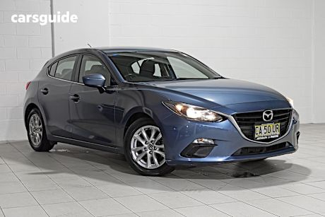 Blue 2014 Mazda 3 Hatchback Maxx