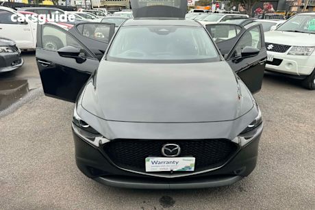Black 2024 Mazda 3 Hatchback G20 Pure