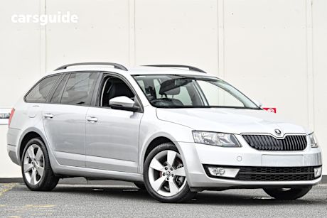 Silver 2014 Skoda Octavia Wagon 103 Tsi Ambition Plus
