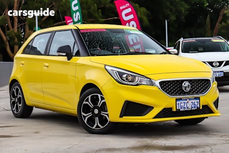 Yellow 2019 MG MG3 Hatchback Core