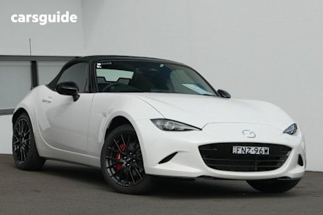 White 2024 Mazda MX-5 Convertible G20 Roadster Gt Rs