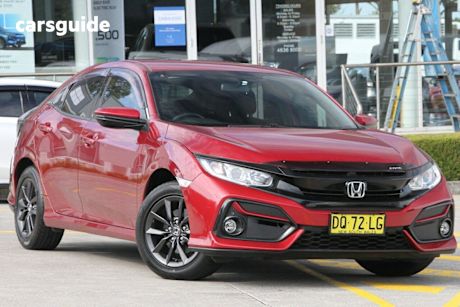 Red 2020 Honda Civic Hatchback Vti-S