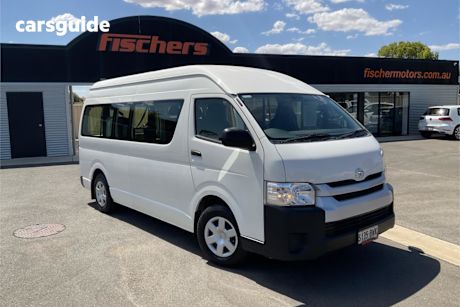 White 2018 Toyota HiAce Bus Commuter