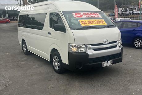 White 2017 Toyota HiAce Bus Commuter