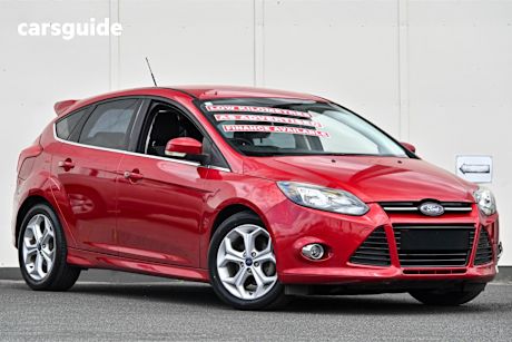 Red 2014 Ford Focus Hatchback Sport