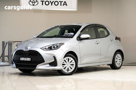 Silver 2024 Toyota Yaris Hatchback Ascent Sport Hybrid