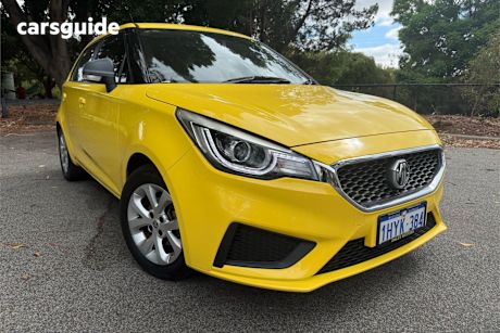 Yellow 2021 MG MG3 Hatchback Core