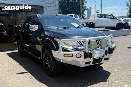 Black 2016 Mitsubishi Triton Dual Cab Utility Exceed (4X4)