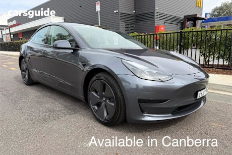 Grey 2023 Tesla Model 3 Sedan Rear-Wheel Drive