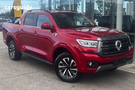 Red 2025 GWM Cannon Dual Cab Utility Ultra (4X4)