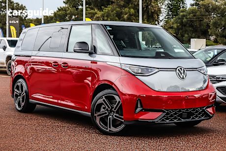 Red 2025 Volkswagen ID. Buzz Wagon Gtx Lwb 4Motion