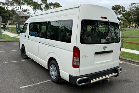 White 2014 Toyota HiAce Bus Commuter