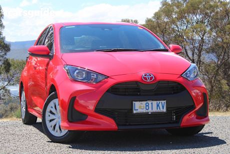 Red 2023 Toyota Yaris Hatchback Ascent Sport