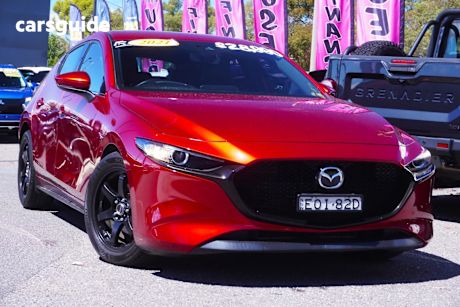 Red 2021 Mazda 3 Hatchback G20 Touring