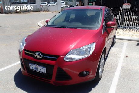 Red 2014 Ford Focus Hatchback Trend