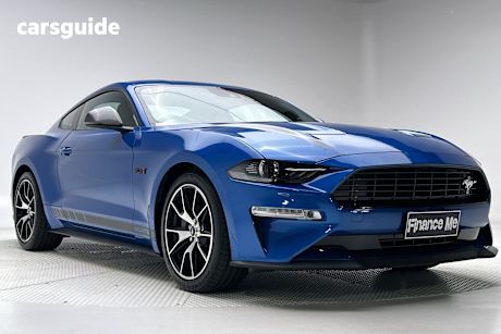 Blue 2021 Ford Mustang Convertible 2.3 Gtdi