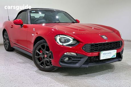 Red 2018 Abarth 124 Roadster Spider Monza Edition