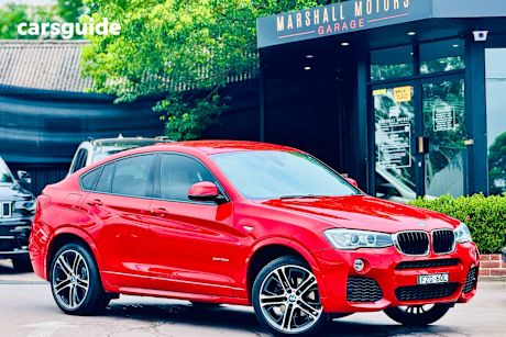 Red 2016 BMW X4 Coupe Xdrive 20D