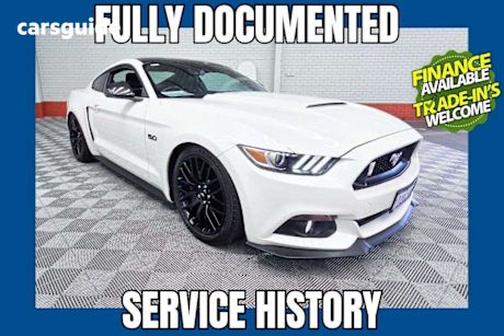 White 2017 Ford Mustang Coupe Fastback Gt 5.0 V8