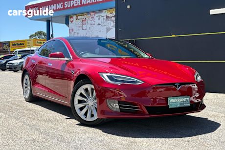 Red 2016 Tesla Model S Hatch 75 SPORTBACK SEDAN 5DR REDUCTION GEAR 1SP AC235KW (JUN) [APR]