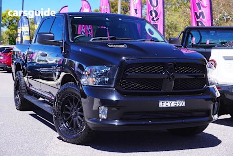 Black 2023 RAM 1500 Crew Cab Utility Express