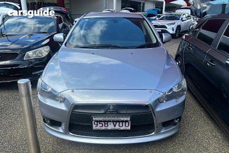 Silver 2014 Mitsubishi Lancer Hatchback Gsr Sportback