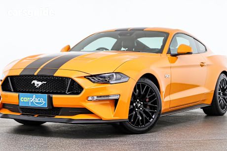 Orange 2018 Ford Mustang Coupe Fastback Gt 5.0 V8
