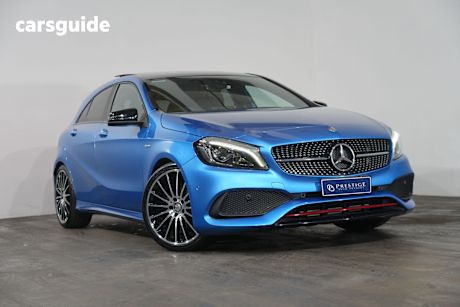 Blue 2017 Mercedes-Benz A250 Hatchback Sport