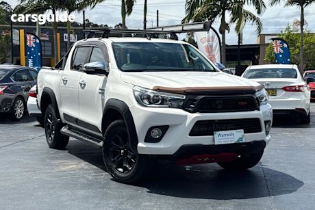 White 2017 Toyota Hilux Dual Cab Utility Trd Black (4X4)