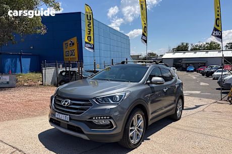 Grey 2017 Hyundai Santa FE Wagon Highlander Crdi (4X4)