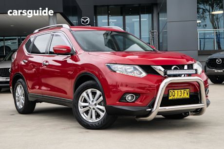 Red 2014 Nissan X-Trail Wagon St-L (Fwd)