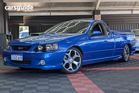 Blue 2005 Ford Falcon Ute Ute Tray XR8 R